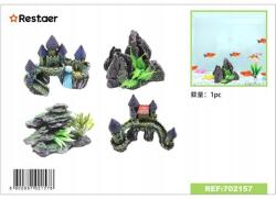  Akvárium dekoráció Mesterséges dombok és várak (481822656)