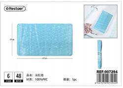  Stílusos Fürdőszobaszőnyeg Morandi Kék 67x37cm (907294)