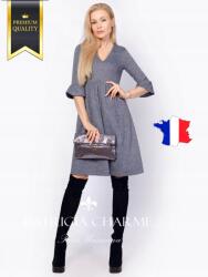 Patricia Charme Ruha gyönyörű ujjakkal, S, NY14895_szürke_kék