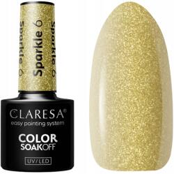 Claresa Hibrid lakk Sparkle 6 5g Arany Csillogó Csillámos (Sparkle 6)