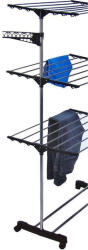 Bathroom Solutions Fürdőszobai megoldások Ruhaszárító állvány Fürdőszobai megoldások Ruhaszárító és törölközőtartó, 80x57x165 cm Ruhaszárító