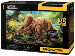 CubicFun DS1052 - National Geographic, Triceratopsz - 44 db-os 3D puzzle (DS1052)