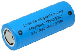 KeepPower 18500 2600 mAh tölthető li-ion akkumulátor