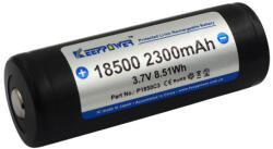 KeepPower 18500 védett tölthető 18500 li-ion akkumulátor 2300 mAh kapacitással