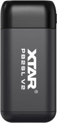 Xtar PB2SL V2 akkumulátor töltő és power bank - fekete