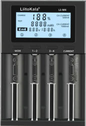 LiitoKala Lii - M4 Akkumulátor töltő teszt funkcióval