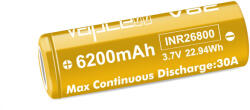 Vapcell V62 26800 3.7v Li-ion akkumulátor 6200mAh kapacitással és 30A folyamatos terhelhetőséggel