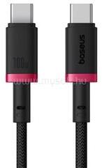 Baseus DURA adatkábel Type-C - Type-C, 100cm, PIROS/FEKETE (P10377803U01-01) (P10377803U01-01)