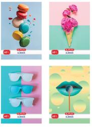 Herlitz Pastel A4 40lapos kockás füzet (09544362)