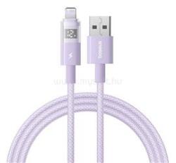 Baseus iPhone 14 Plus / 14 Pro Max / 14 Pro DISPLAY II adatkábel USB - lightning, 100cm, LILA (P10382700511-00) (P10382700511-00)