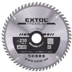 Extol körfűrészlap Méret: 115mm, Tengely: 22, 2mm, Vastag: 2, 6mm TCT 24 fogas, sarokcsiszolókhoz, (HM keményfém lapkás, VIDIA) (8803202)