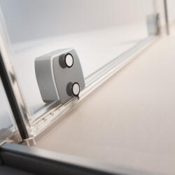 Radaway Furo Brushed Nickel Walk-in szálcsiszolt króm zuhanyfal 100 balos átlátszó