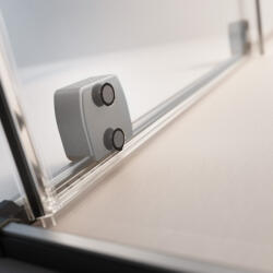 Radaway Furo Brushed GunMetal Walk-in szálcsiszolt fegyvermetál zuhanyfal 110 jobbos átlátszó