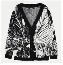 DESIGUAL Női kardigán, Desigual, 304477522, Akril/Poliamid, L INTL, Fekete (0000304477522_L)