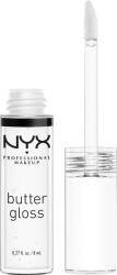 NYX Cosmetics Butter Gloss 54 Sugar Glass félig átlátszó, nem ragadó szájfény, 8 ml