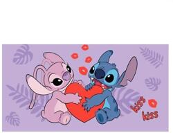 Jerry Fabrics Törölköző - Lilo és Stitch Kiss, 70×140 cm