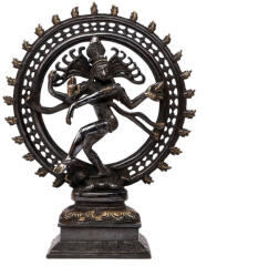 Bodhi Nataraj réz szobor (fekete), kb. 35 cm - Bodhi