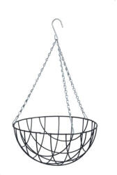 Nature Virágtartó függőkosár kerek 35cm, szürke