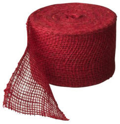Nature Juta szalag 10cmx25cm, piros