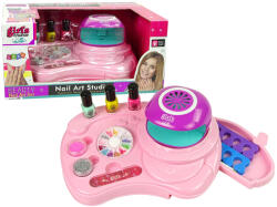  Körömlakk Készlet - Körömcsillámos Szárítóval, Matricákkal