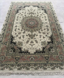 Nílus Vintage Perzsa szőnyeg (57) Tabriz Zöldes-Púder 200x300cm