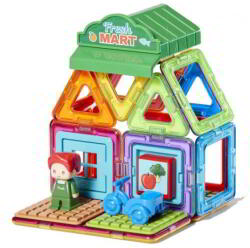 Magformers Szupermarket Mágneses Építőjáték Készlet - 22 Darabos (005-717007)