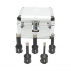 BRECKNER Set 5 carote diamantate 6, 8, 10, 12, 14mm, filet interior M14 pentru placi ceramice, marmura, granit Breckner Germany