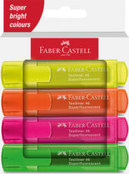 Faber-Castell Set 4 textmarkere superfluorescent 1546 - 2024 Faber-Castell FC254644, cutie carton (FC254644)