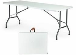 ModernHOME összecsukható kerti Étkezőasztal 180x74 cm - fehér