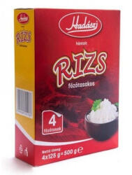 Hadászi Rizs Hántolt/Hosszúszemű Főzőtasakos 4 x 125 g