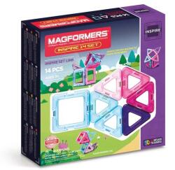 Magformers mágneses építőjáték készlet, inspiráció, 14 db