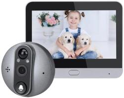  NEXTLY WiFi intelligens kereső, 4, 3 hüvelykes, FULL HD 1080P kamera, mozgásérzékelő, vízálló, tömbházhoz/házhoz