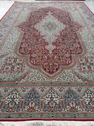 Nílus Vintage ÓRIÁS Perzsa szőnyeg Kerman Bordó 600x400cm