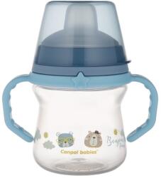 Canpol babies Canpol babies, Bonjour, FirstCup, canita anti-varsare cu duza din silicon, albastru, 150 ml