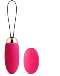 SVAKOM Ou Vibrator Elva SVAKOM, 5 Moduri Vibratii + 5 Intensitati, Silicon, USB, Rosu, 8 cm