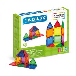 Magformers Tileblox Rainbow 14 darabos Mágneses Építőjáték