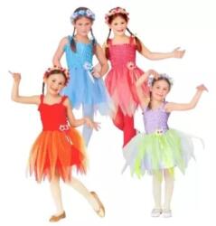 Widmann Costum zână balerină cu bentiță florală - 116 cm - multiplu Costum bal mascat copii