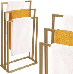 SPRINGOS fém Törölközőtartó 84x45x21cm - Arany (HG0070)