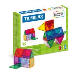 Magformers Tileblox Rainbow 20 darabos Mágneses Építőjáték