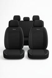 Carver gyári kárpiszövet univerzális üléshuzat fekete csíkos/fehér