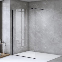 Welland Vista walk-in zuhanyfal 120 x 195 cm - fekete profil - pepita