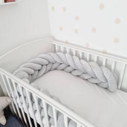  Halszálka mintás fonott rácsvédő - szürke, 180-420cm