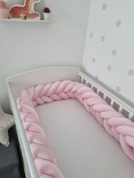  Halszálka mintás fonott rácsvédő - rózsaszín, 180-420cm