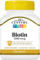 21st Century Biotin, 5000 mcg, 110 capsule, 21st Century