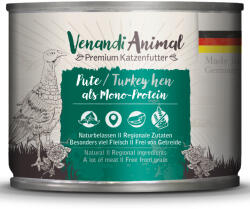  Venandi Animal 6x200 g Venandi Animal Monoprotein Pulyka nedves macskatáp - zooplus - 5 090 Ft