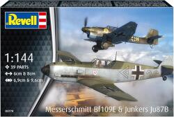 Revell Сглобяеми модели Revell - Военен самолет Месершмит & Самолет Юнкер Stuka (R03770)