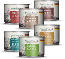  Venandi Animal 24x200g Venandi Animal nedves macskatáp Mix (6 változattal)