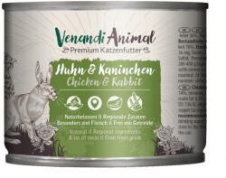  Venandi Animal 6x200 g Csirke & nyúl Mix csomag Venandi Animal Nedves macskaeledel