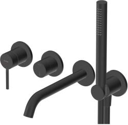 Oltens Rann kád és zuhany csaptelep süllyesztett fekete matt 34110300 (34110300)