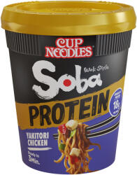Nissin Soba PROTEIN Yakitori Chicken Poharas instant tésztaétel 90g